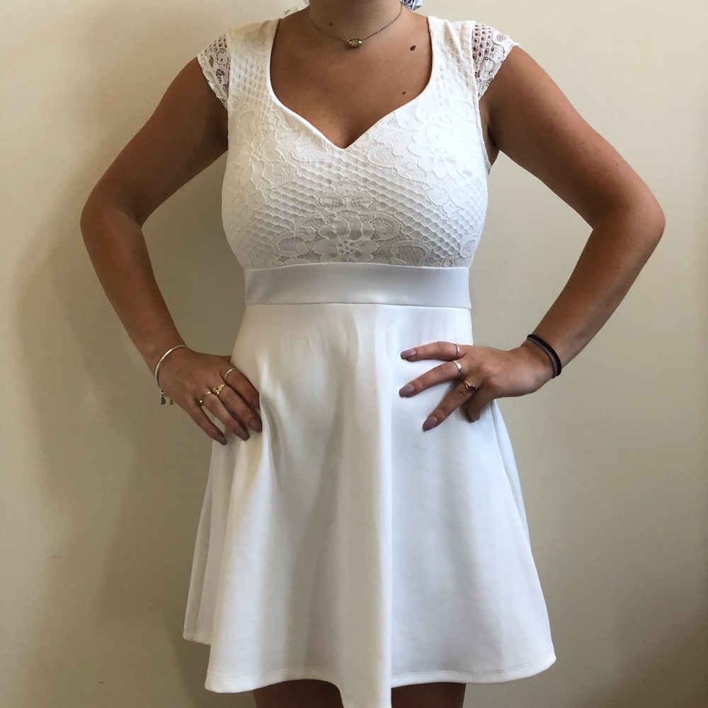 Simple and Elegant White Dress